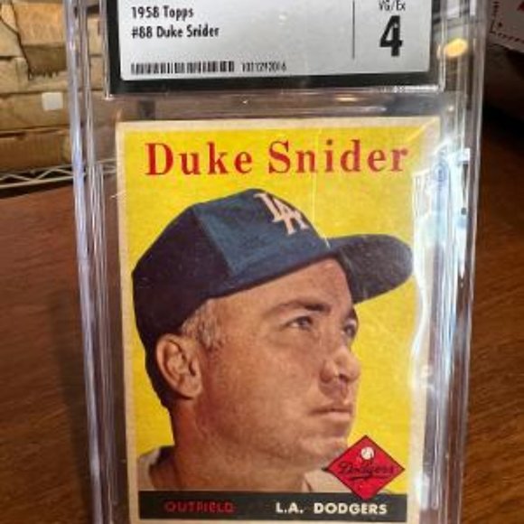 1958 Topps #88 Duke Snider CSG 4 VG/EX  Dodgers - Picture 1 of 3